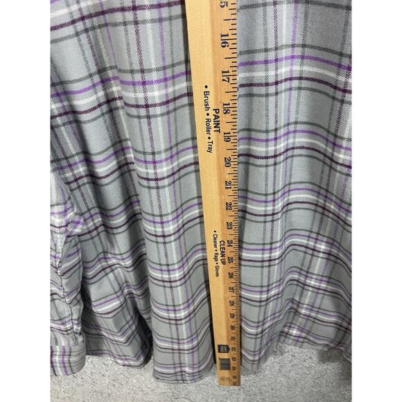 HB Harbor Bay Flannel Shirt Big Tall Men’s 3XLT 100% Cotton Cabincore Cozycore - Picture 5 of 7